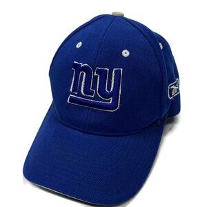 Reebok New York Giants Hat Cap Blue City Hunter Hook Loop Adjustable Football NY